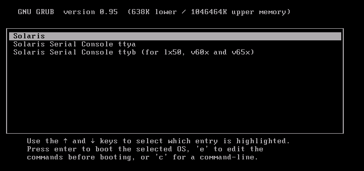 ブートメニュー